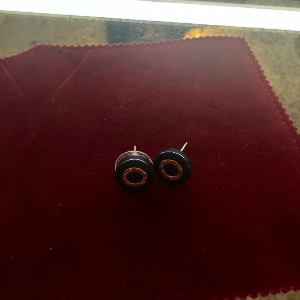 Tory Burch Navy Blue Circled Earrings 30$